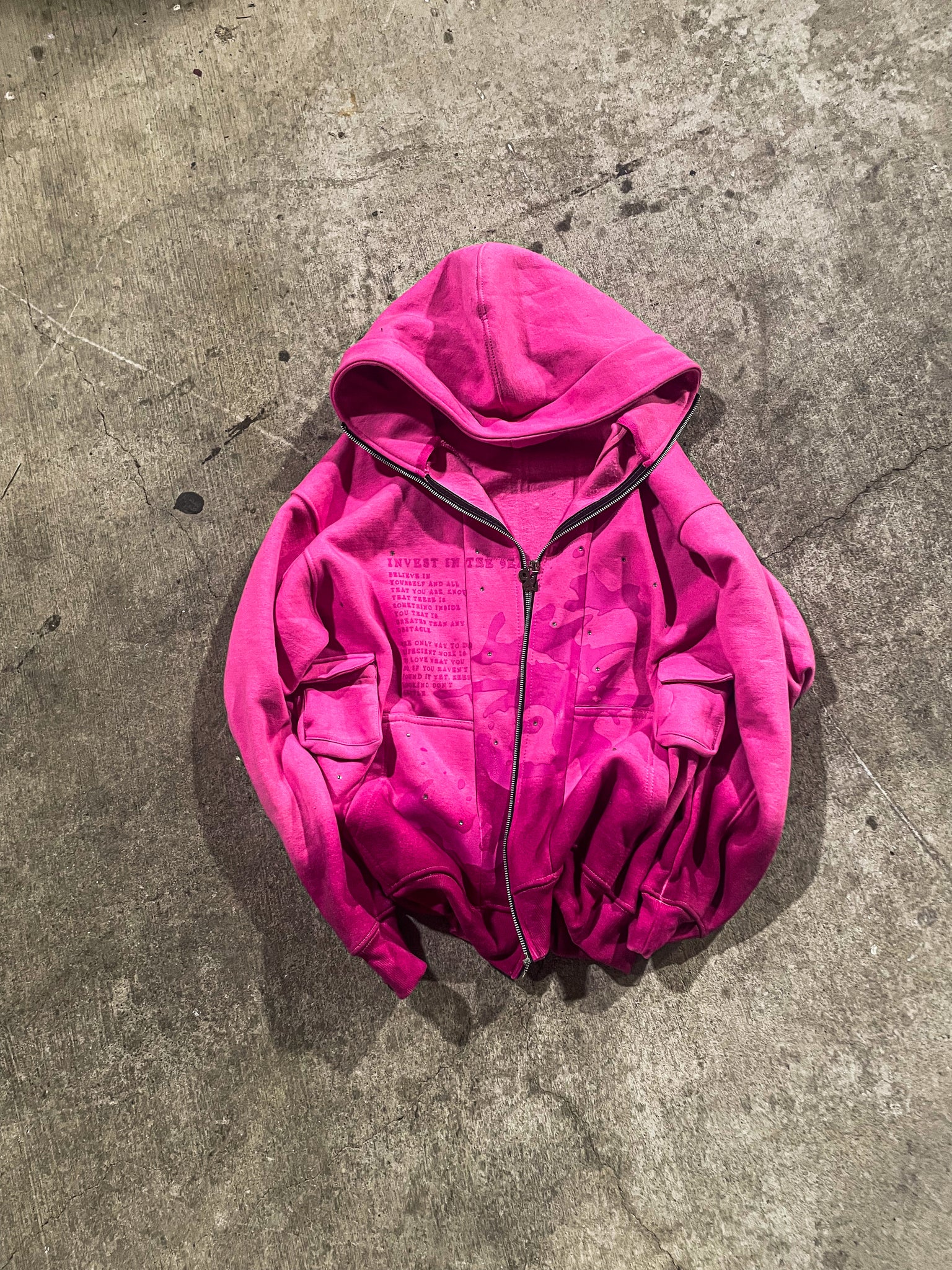 “INT9” Cargo Zip-up (PINK)